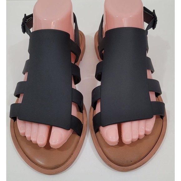 Melissa Boemia Slingback Sandal Fisherman Gladiator Open Front Sz.EU-40 US-9 - Picture 3 of 8